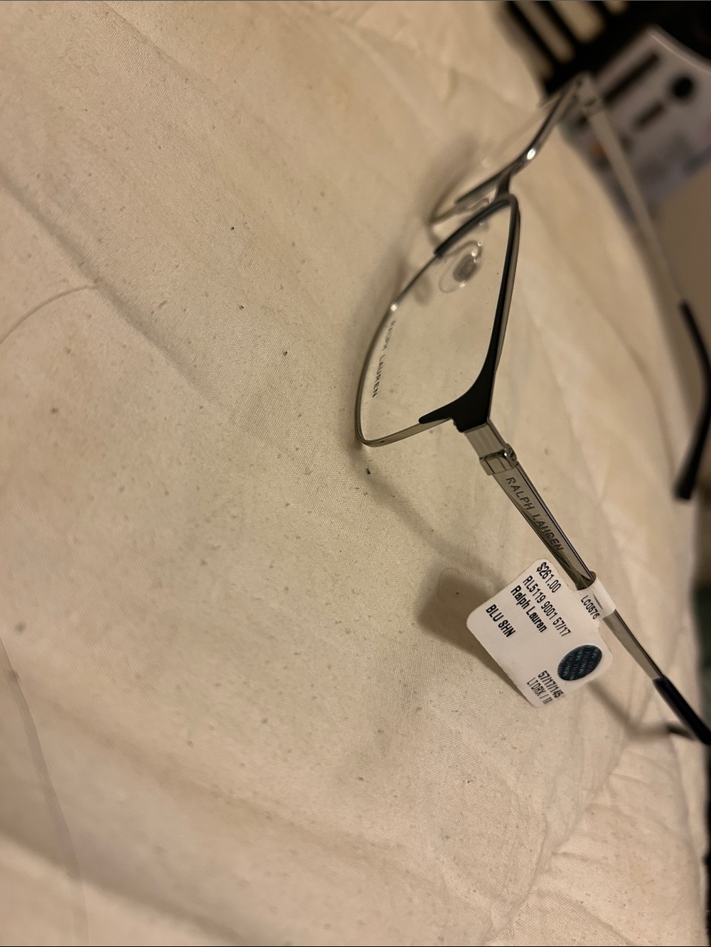 Ralph Lauren Men’s Silver Metal Frame Glasses